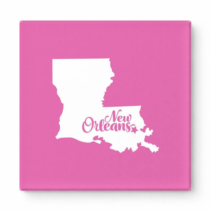 Home Sweet New Orleans — Louisiana State Silhouette