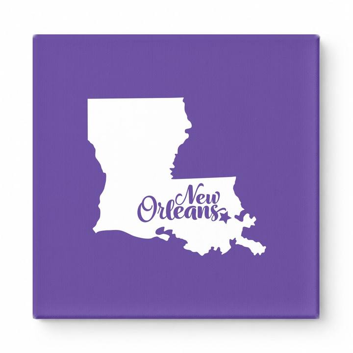 Home Sweet New Orleans — Louisiana State Silhouette