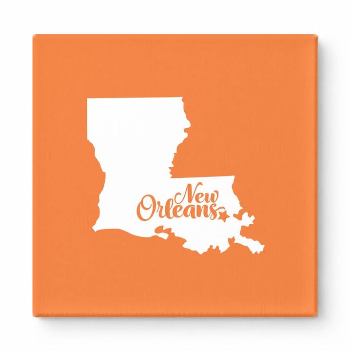 Home Sweet New Orleans — Louisiana State Silhouette