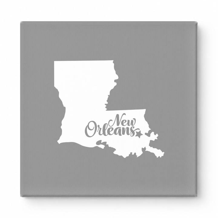 Home Sweet New Orleans — Louisiana State Silhouette