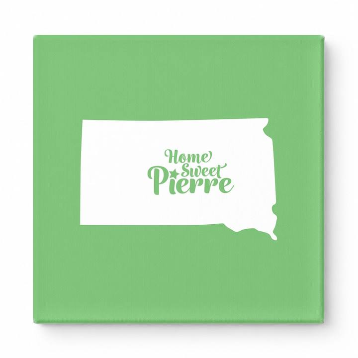 Home Sweet Pierre — South Dakota State Silhouette