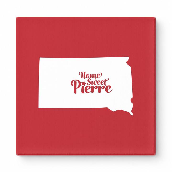 Home Sweet Pierre — South Dakota State Silhouette