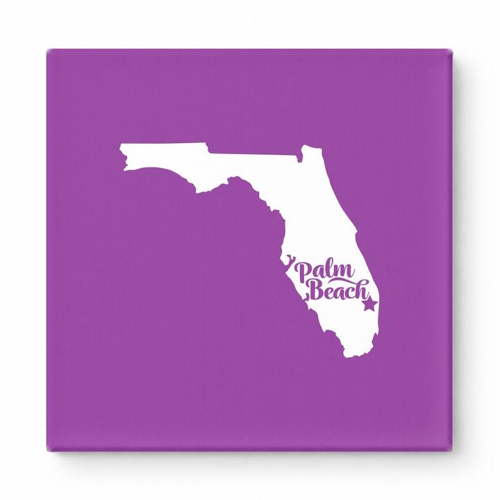 Home Sweet Palm Beach — Florida State Silhouette