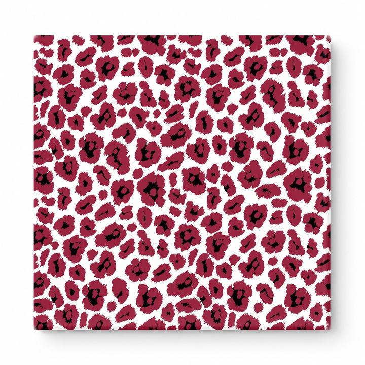Burgundy & White Leopard — National Football Teams