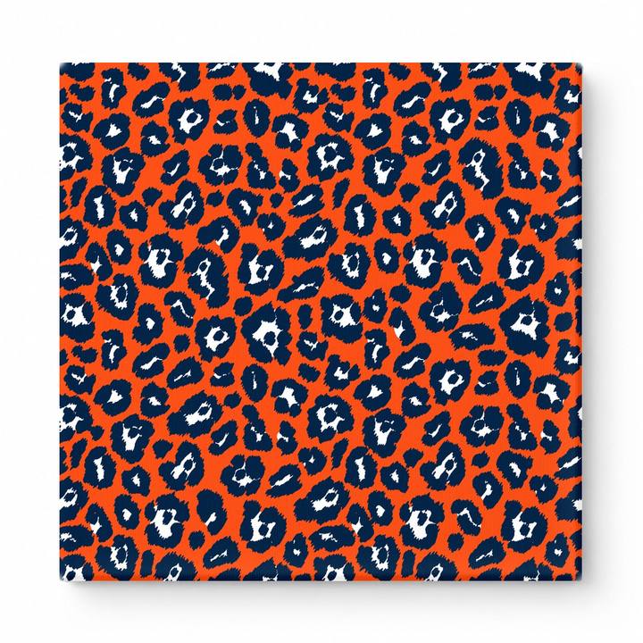 Orange & Navy Leopard — National Football Teams