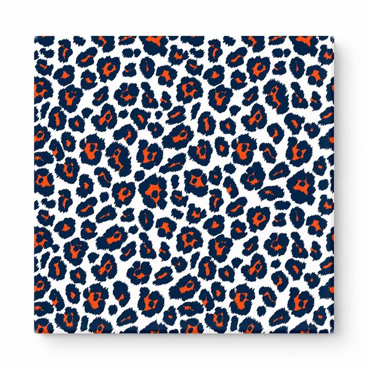 Navy & Orange Leopard — National Football Teams