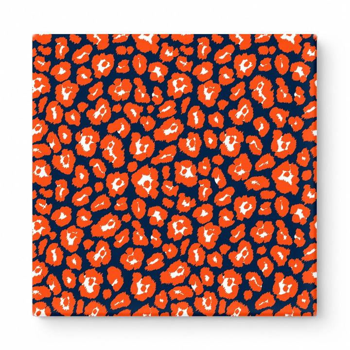 Orange & Navy Leopard — National Football Teams