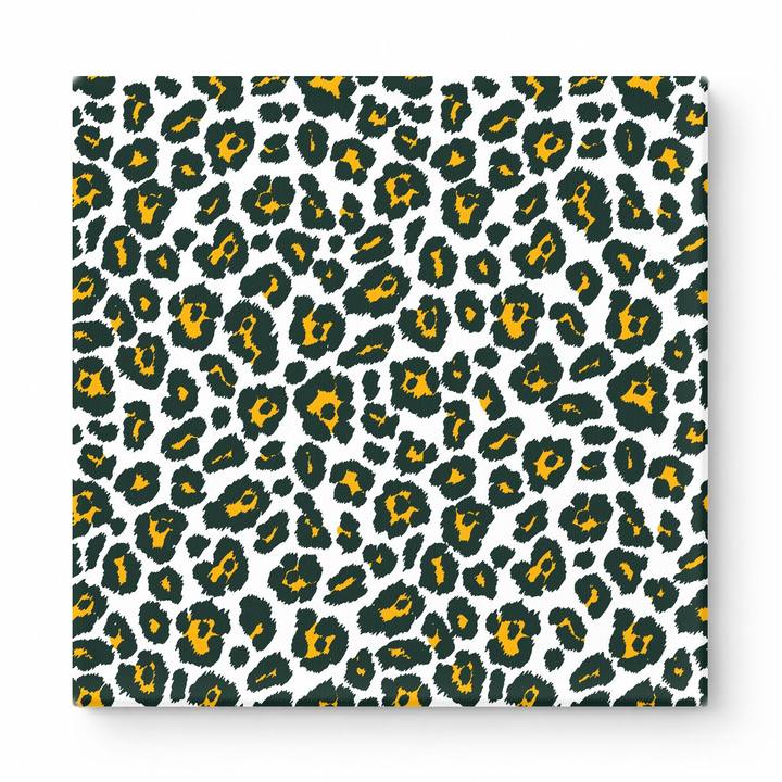 White & Forest Green Leopard — National Football Teams