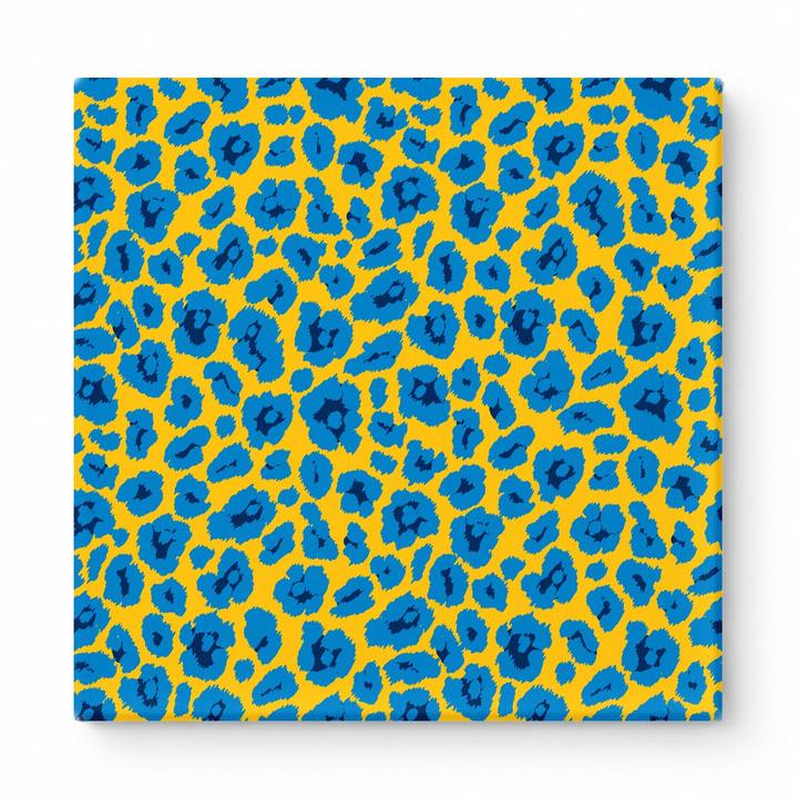 Gold & Royal Blue Leopard — National Football Teams