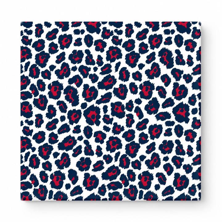 Navy & Red Leopard — National Football Teams