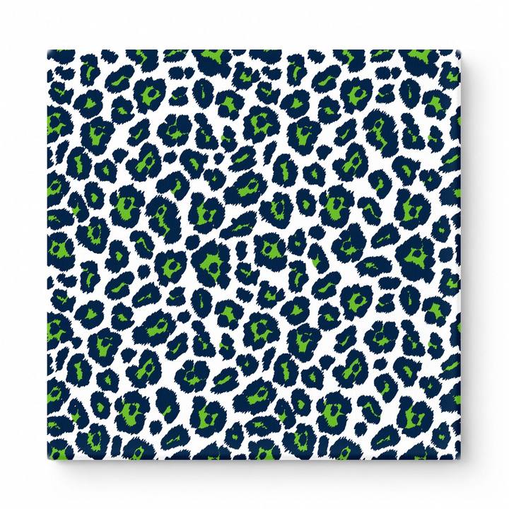 Navy & Lime Green Leopard — National Football Teams