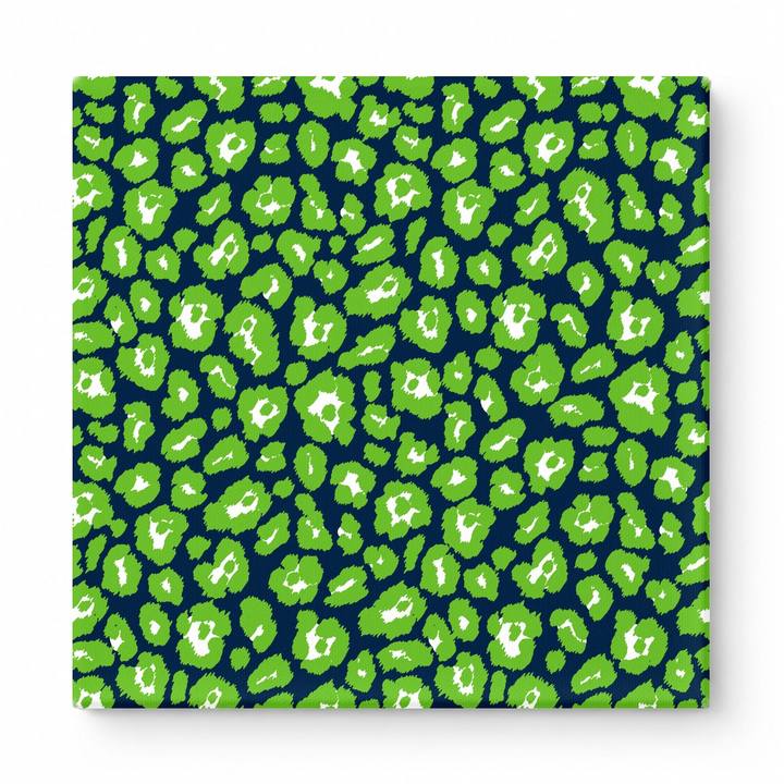 Navy & Lime Green Leopard — National Football Teams