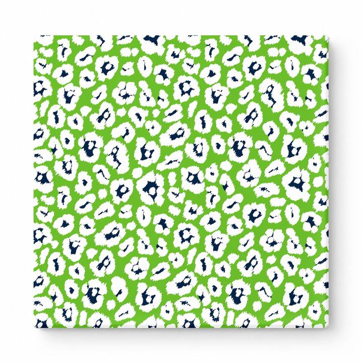 Lime Green & White Leopard — National Football Teams