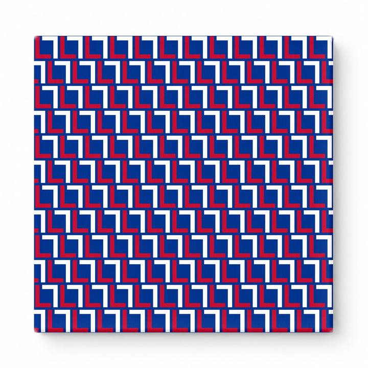 Navy & Red Squares — National Football Teams