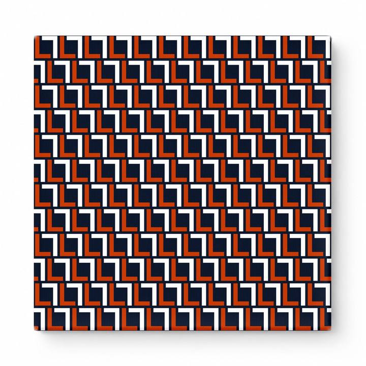 Orange & Navy Squares — National Football Teams
