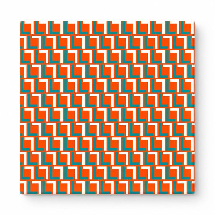 Orange & Teal Squares — National Football Teams