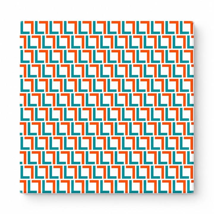 Teal & Orange Squares — National Football Teams