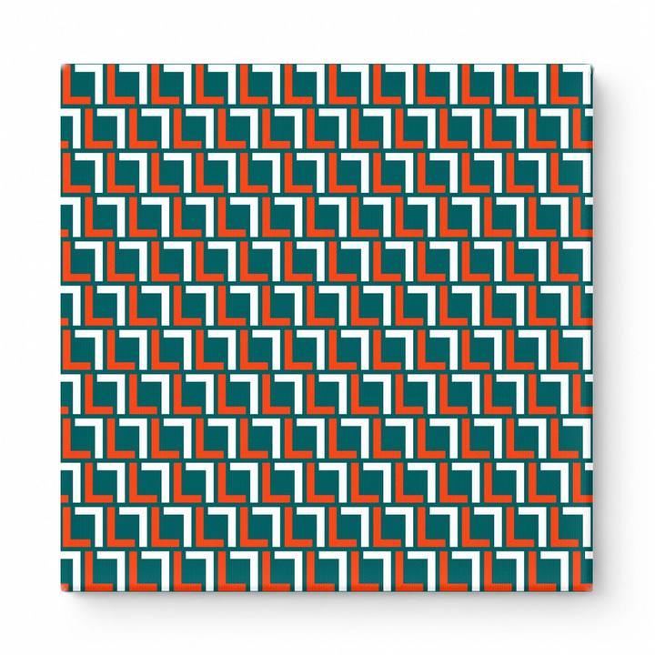 Orange & Teal Squares — National Football Teams