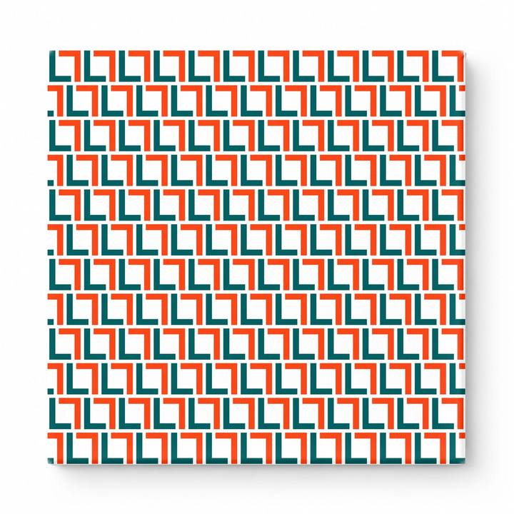 Navy & Orange Squares — National Football Teams