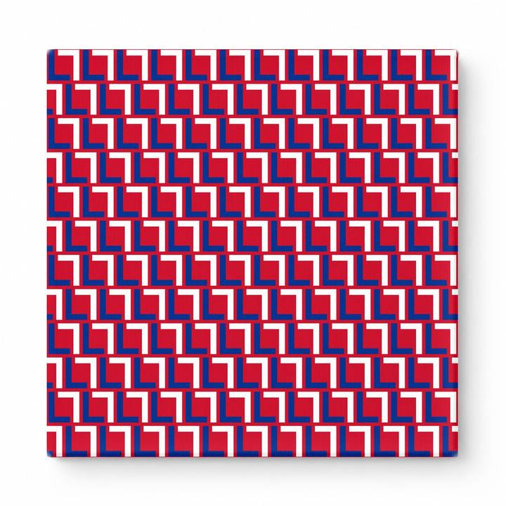 Navy & Red Squares — National Football Teams