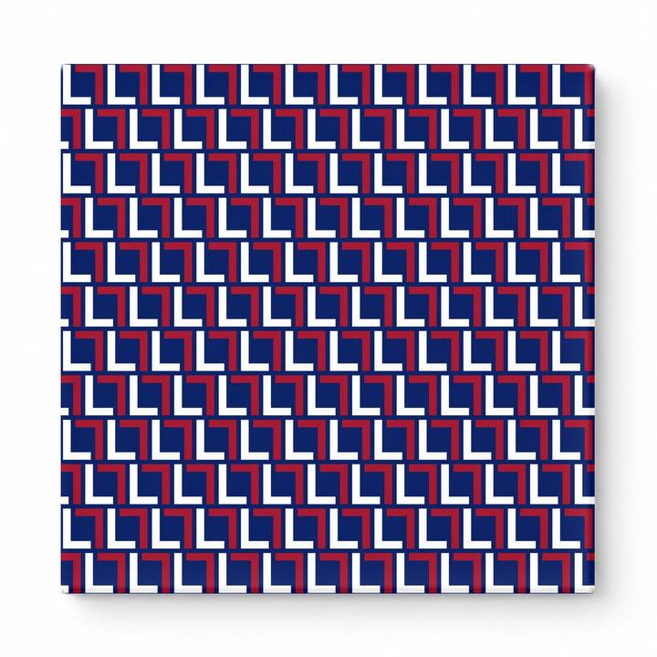 Navy & Red Squares — National Football Teams