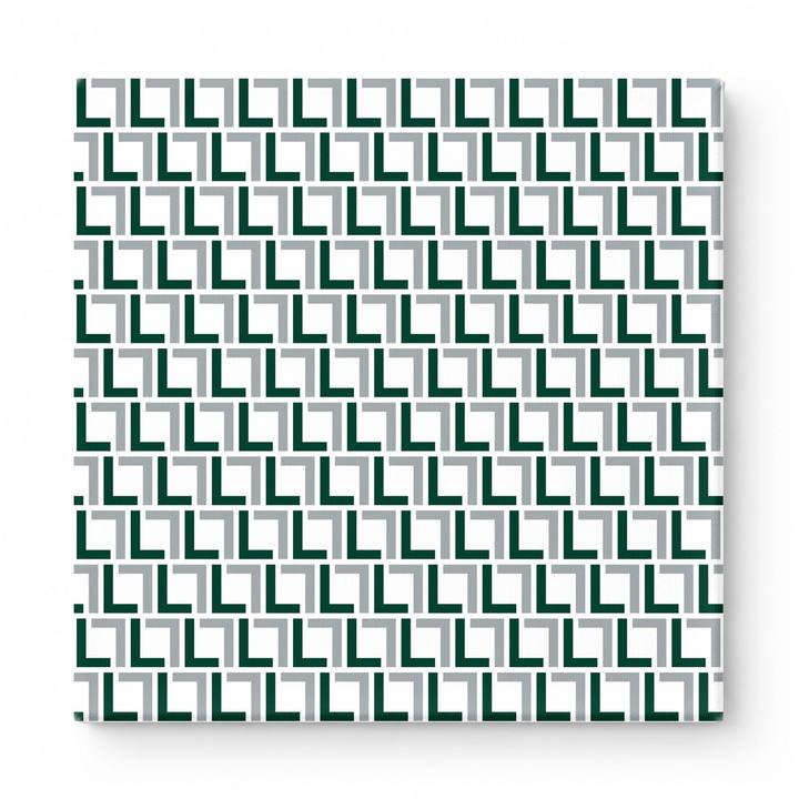 Forest Green & Silver Squares — National Football Teams