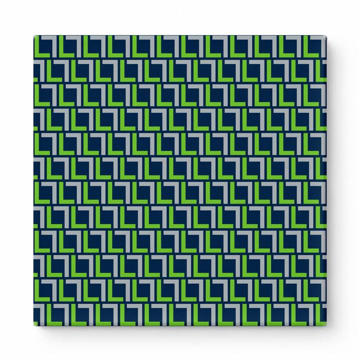 Navy & Lime Green Plaid — National Football Teams