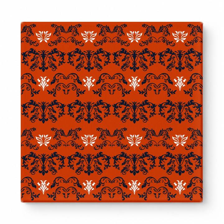 Orange & Navy Baroque — National Football Teams
