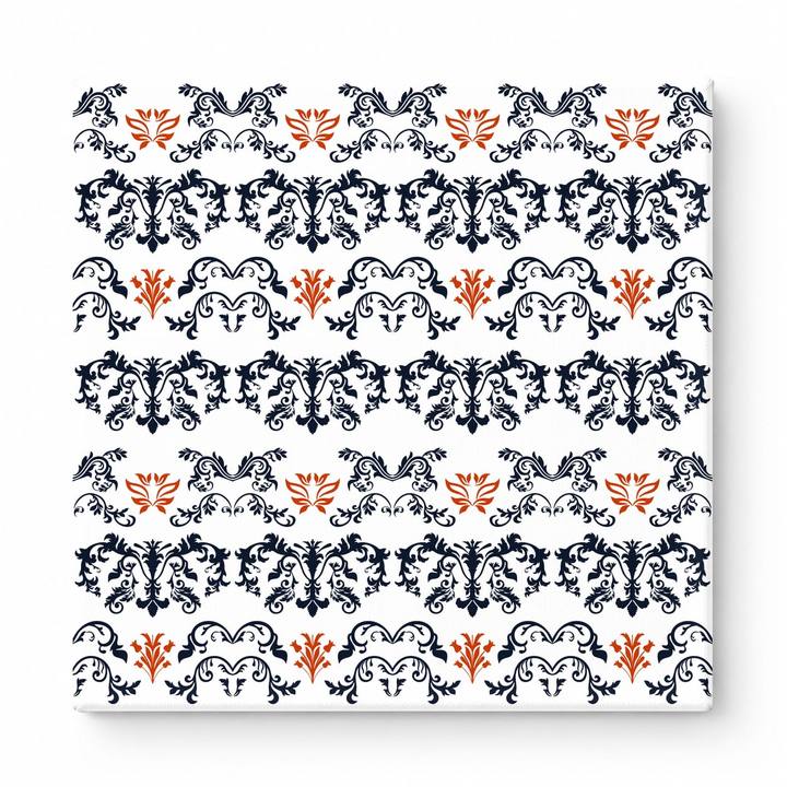 Navy & Orange Baroque — National Football Teams