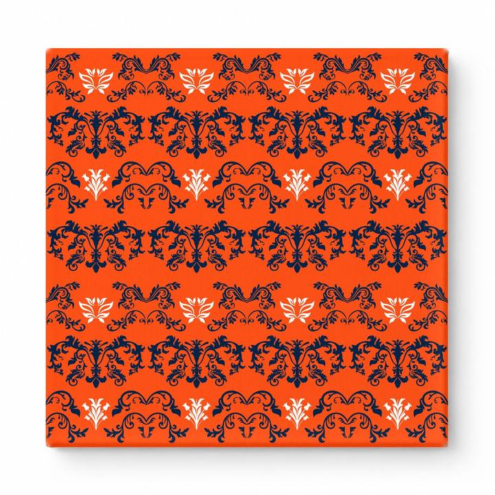 Orange & Navy Baroque — National Football Teams