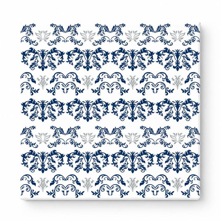 Navy & White Baroque — National Football Teams