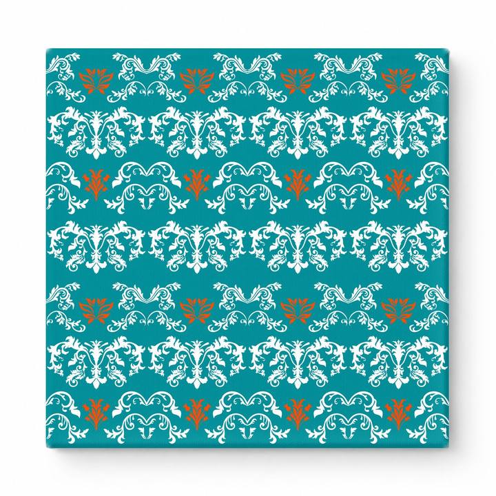 Teal & White Baroque — National Football Teams