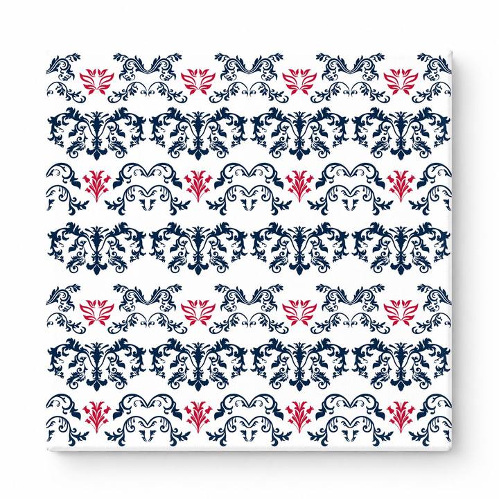 Navy & White Baroque — National Football Teams