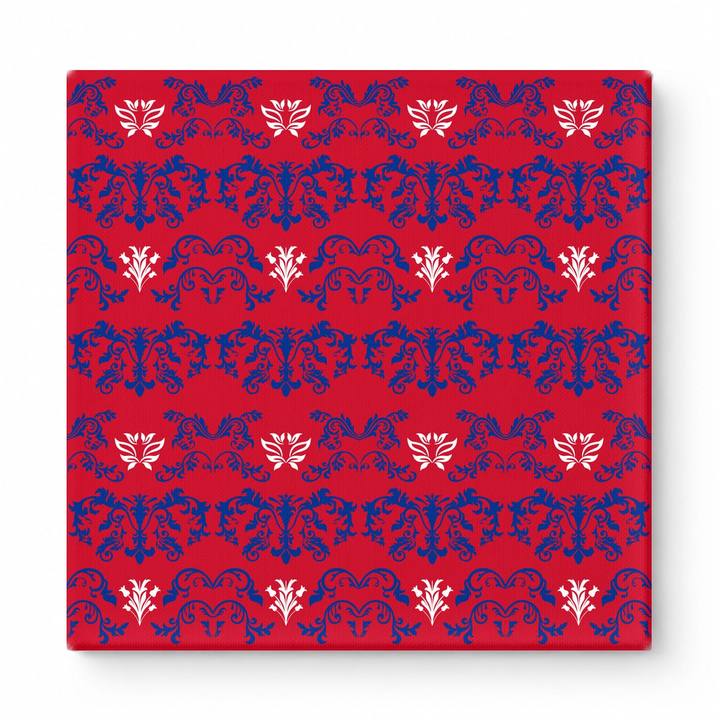 Red & Navy Baroque — National Football Teams