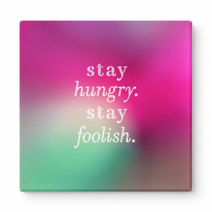 Stay Hungry. Stay Foolish — Iridescent Fluid Art