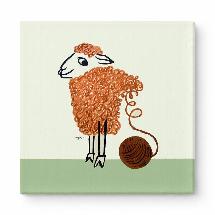 Sheep with Ball of Yarn