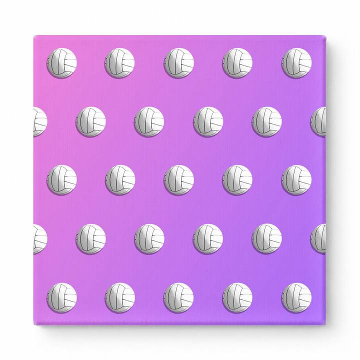 Volleyball Pattern on Gradient