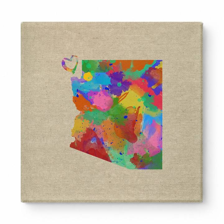 Arizona State Watercolor Map