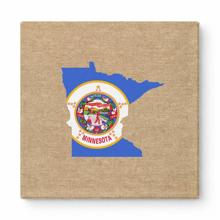 Minnesota State Flag Map
