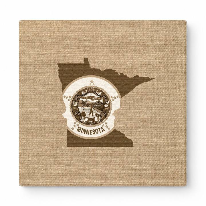 Minnesota State Map & Seal
