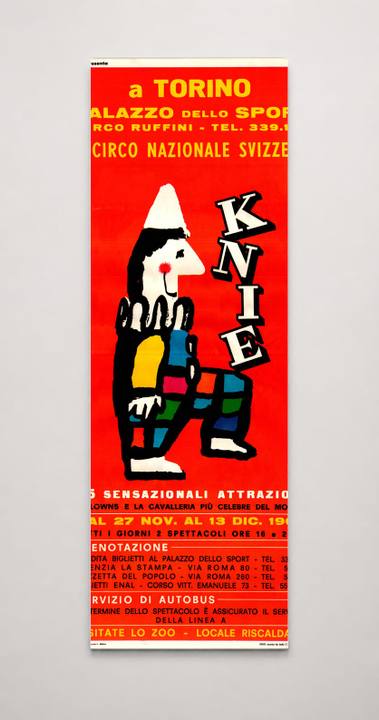 Circo Nazionale Svizzero Knie 1964 Turin - Vintage Circus Poster Wall Art