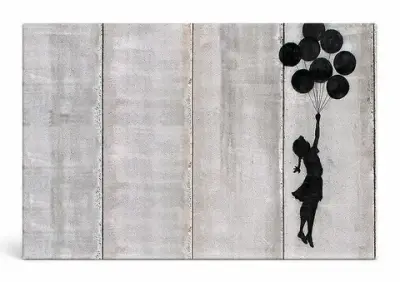 Flying Balloon Girl — Street Art Print