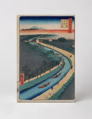 Towboats on the Yotsugi-dori Canal (1857)