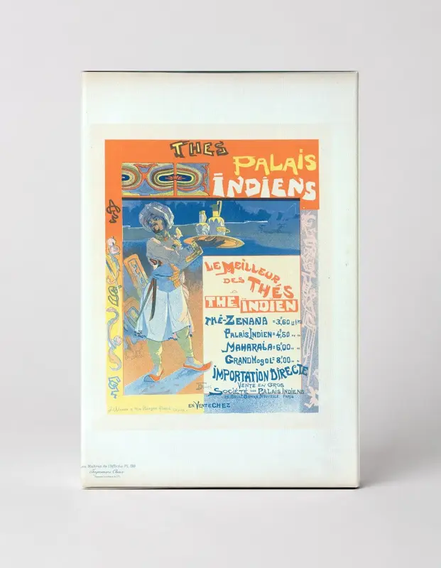 Thés Palais Indiens 1890s - Belle Époque Vintage Poster Canvas Wall Art