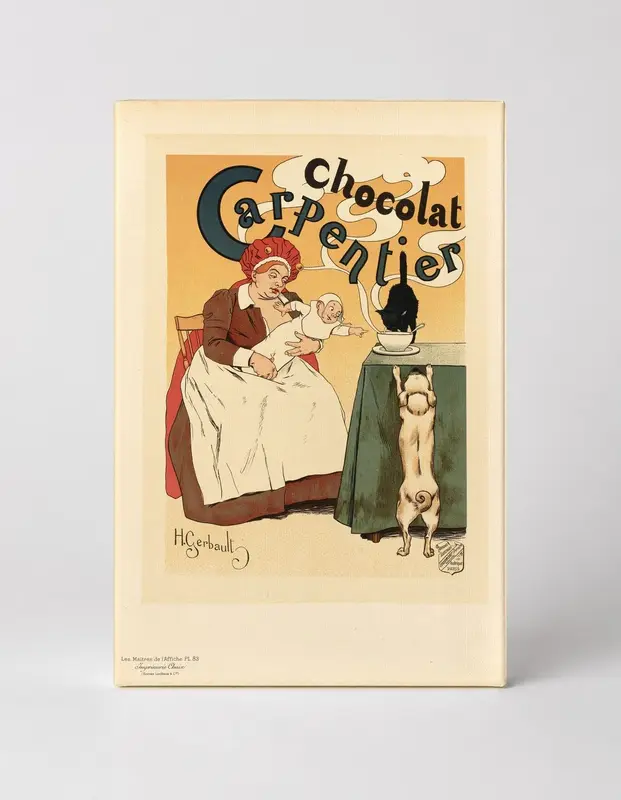 Chocolat Carpentier 1890s Belle Époque Vintage Advertising Poster Wall Art