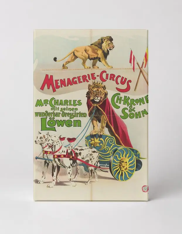 Menagerie-Circus Ch. Krone & Sohn 1900s - Vintage Circus Poster Wall Art
