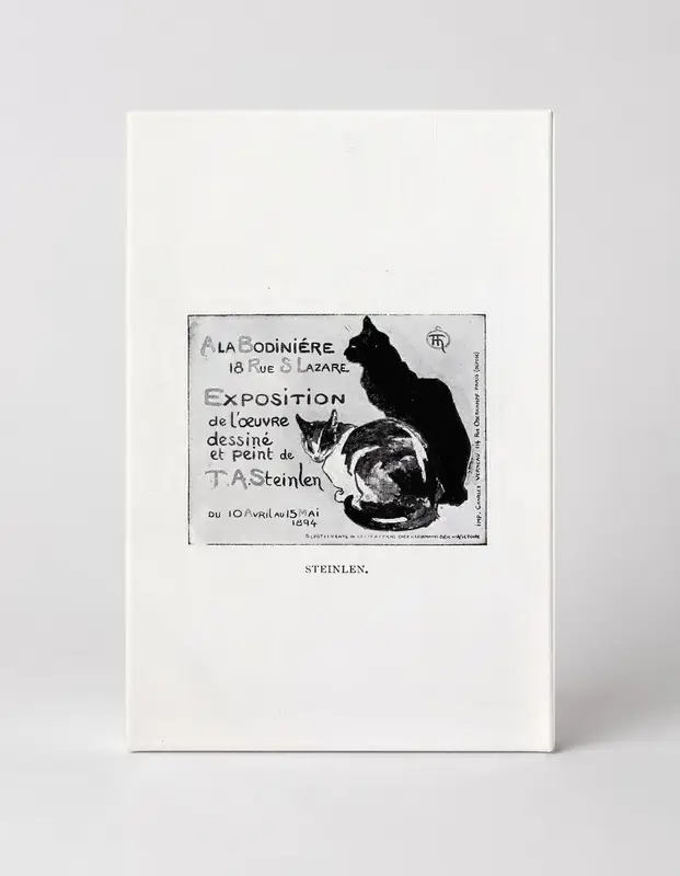 Exposition Steinlen 1894 - Belle Époque Vintage Cat Poster Wall Art
