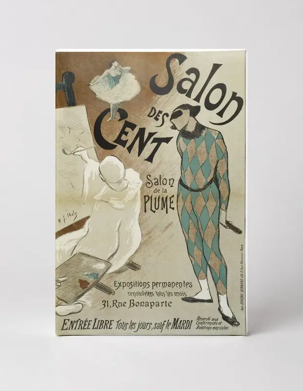 Salon des Cent 1890s - Belle Époque Vintage French Poster Wall Art
