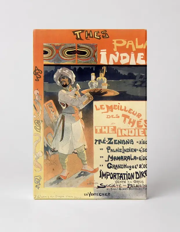 Thes Palais Indiens 1890s - Belle Epoque Vintage Tea Advertising Poster Wall Art