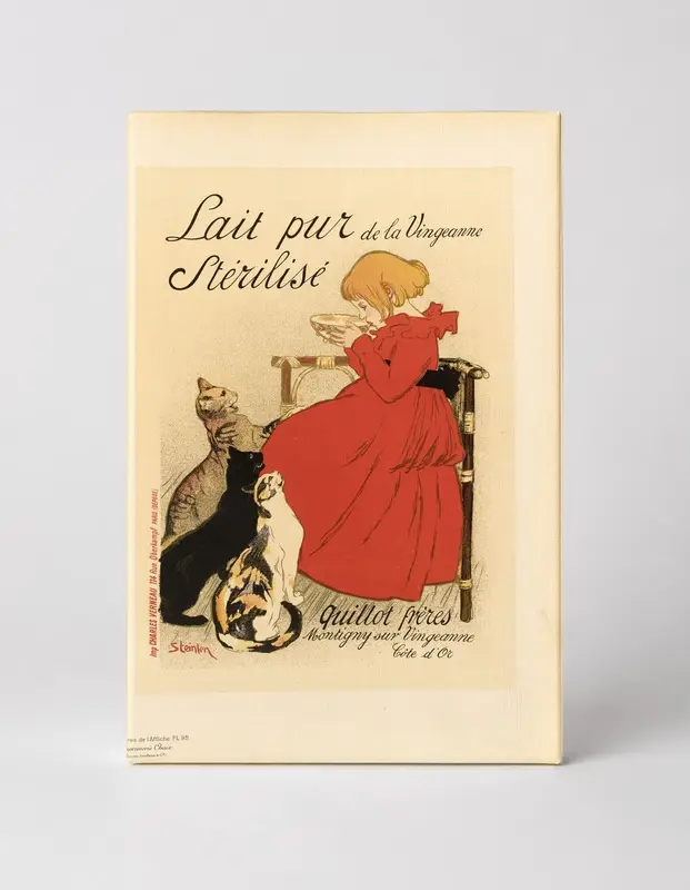 Lait Pur Stérilisé de la Vingeanne 1894 - Belle Époque Vintage Poster Wall Art